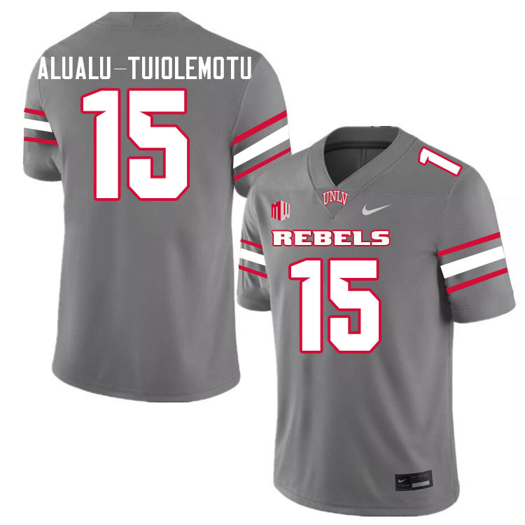Blesyng Alualu-Tuiolemotu UNLV Jersey,UNLV Rebels Football Uniforms,Jerseys,Gears-Grey